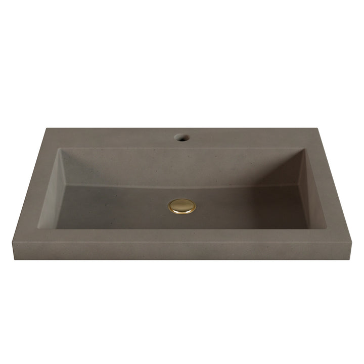 Kebi Trough Drop-In Faucet Ledge Sink - 26"