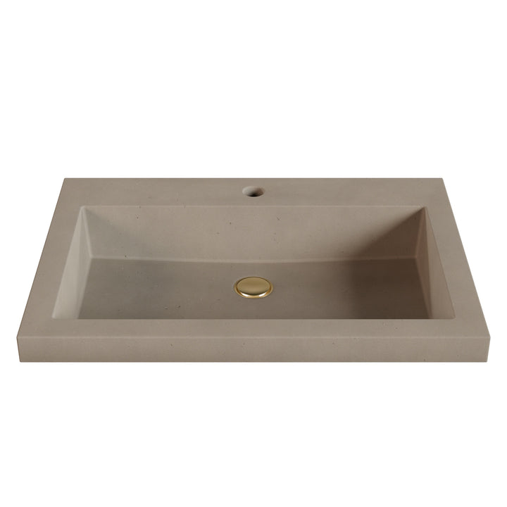 Kebi Trough Drop-In Faucet Ledge Sink - 26"