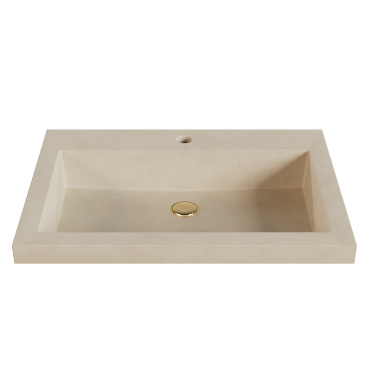 Kebi Trough Drop-In Faucet Ledge Sink - 26"
