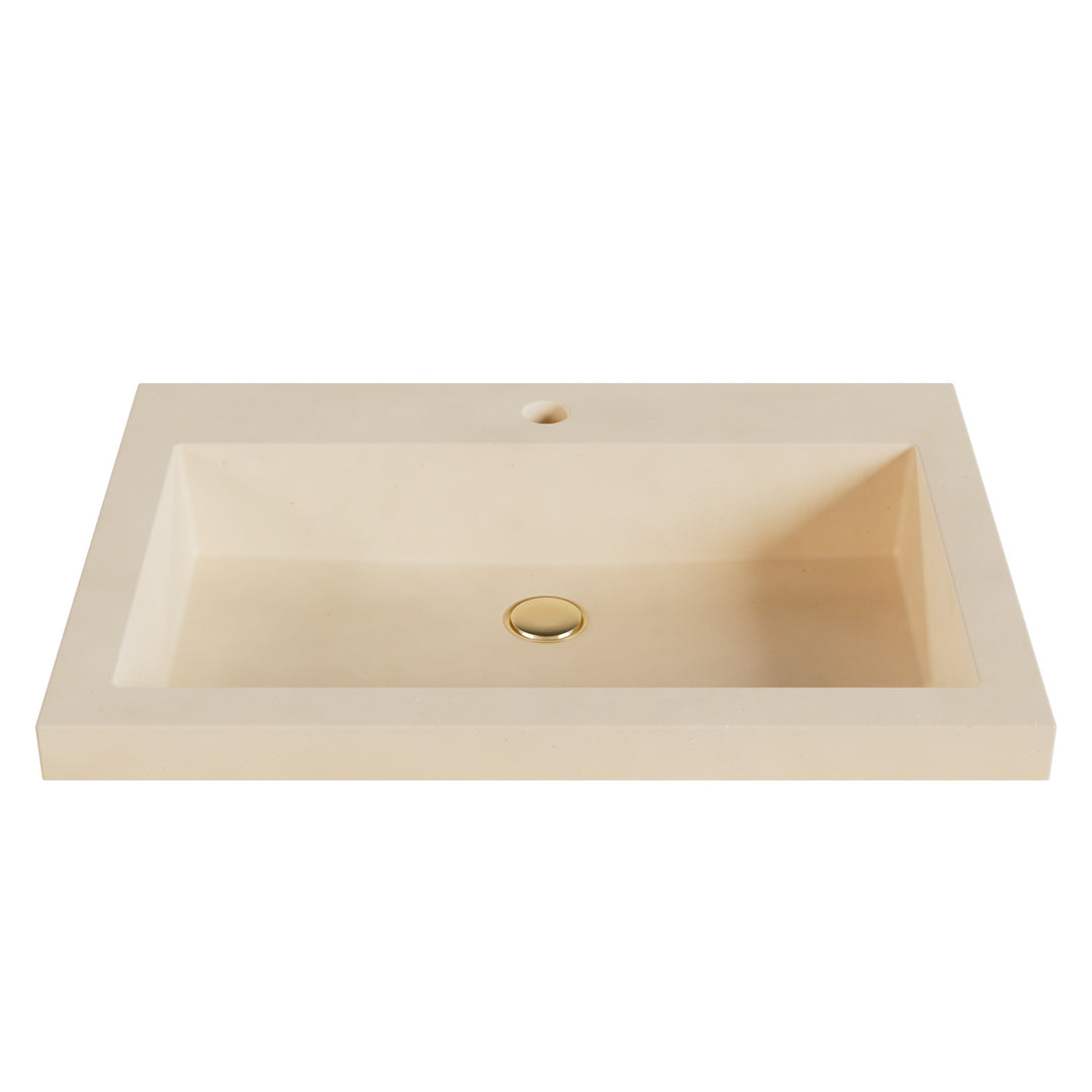 Kebi Trough Drop-In Faucet Ledge Sink - 26"