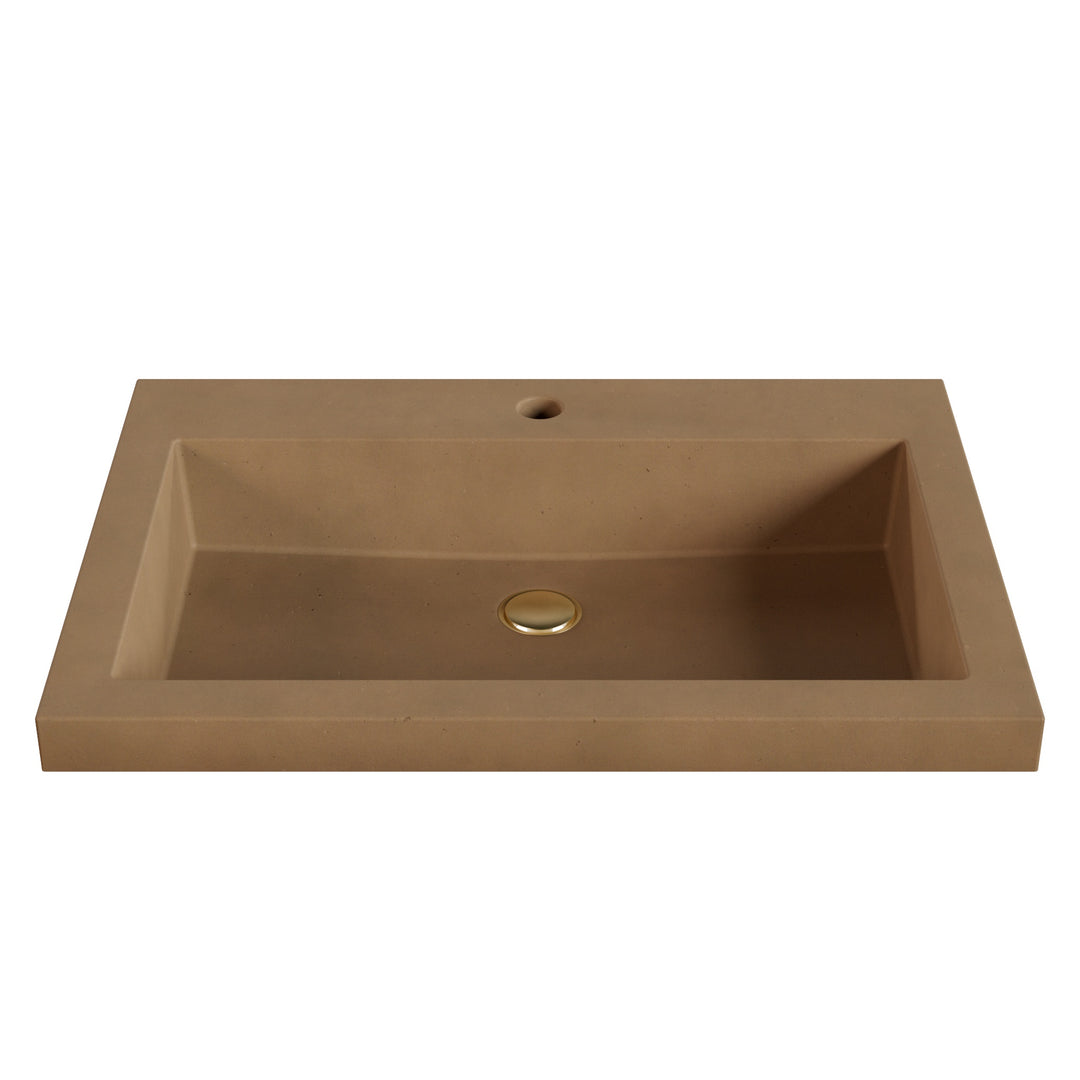 Kebi Trough Drop-In Faucet Ledge Sink - 26"