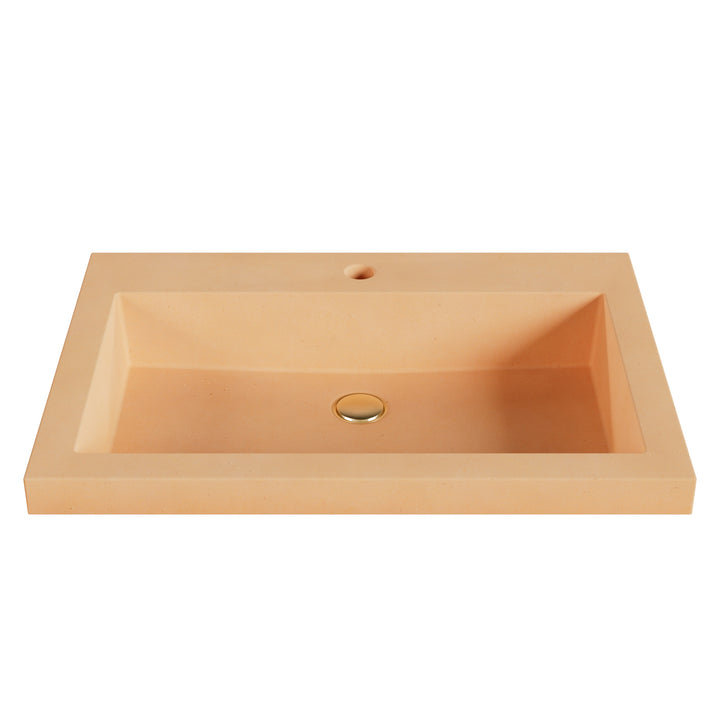Kebi Trough Drop-In Faucet Ledge Sink - 26"