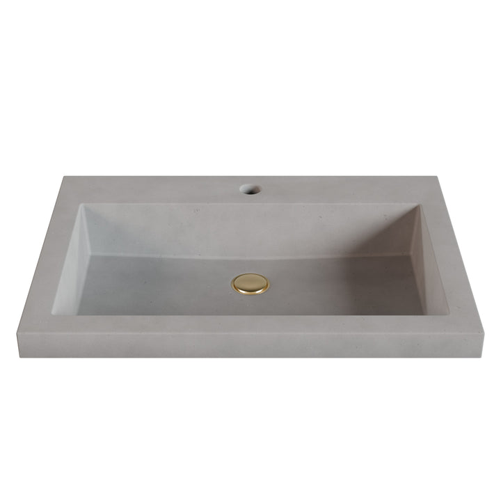 Kebi Trough Drop-In Faucet Ledge Sink - 26"