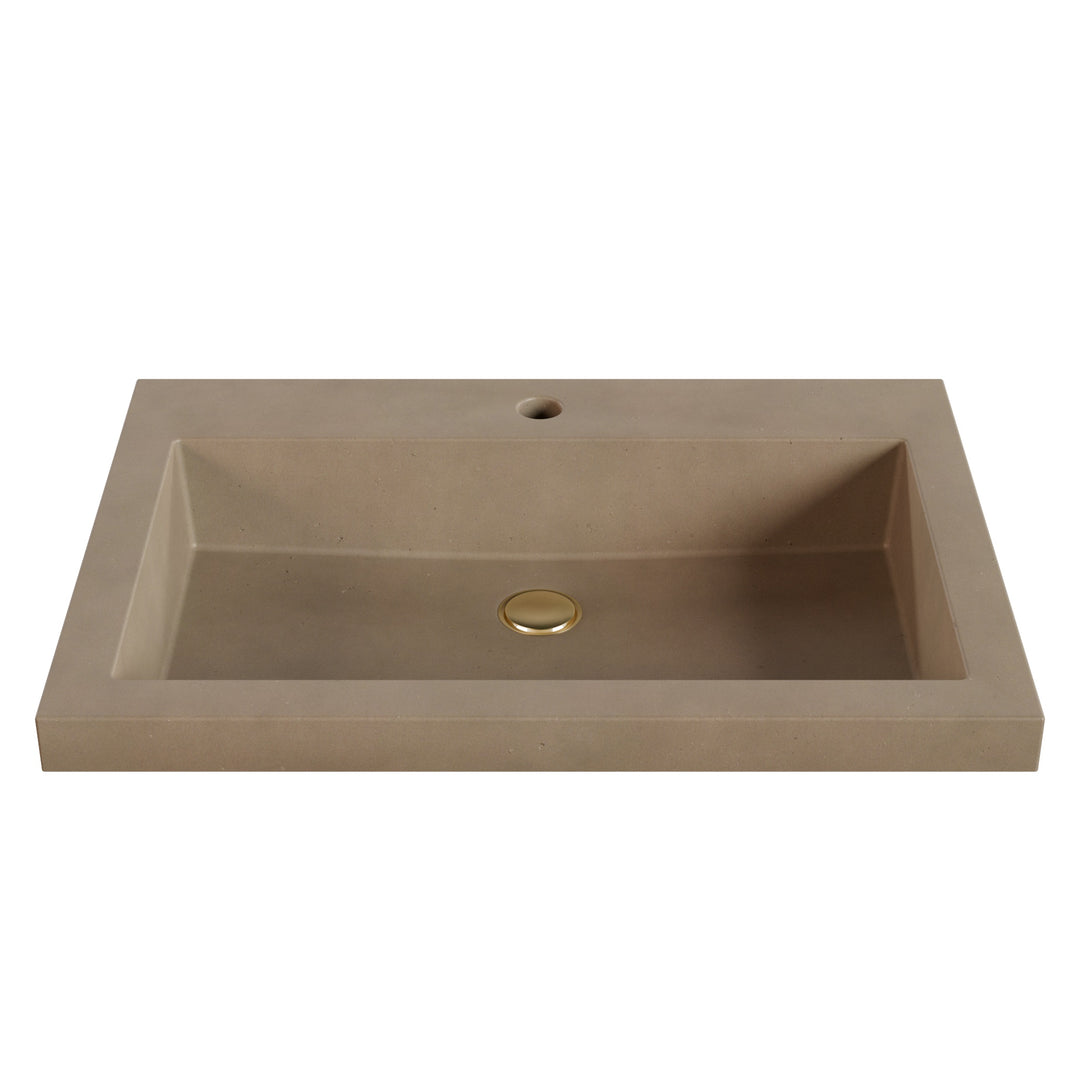 Kebi Trough Drop-In Faucet Ledge Sink - 26"