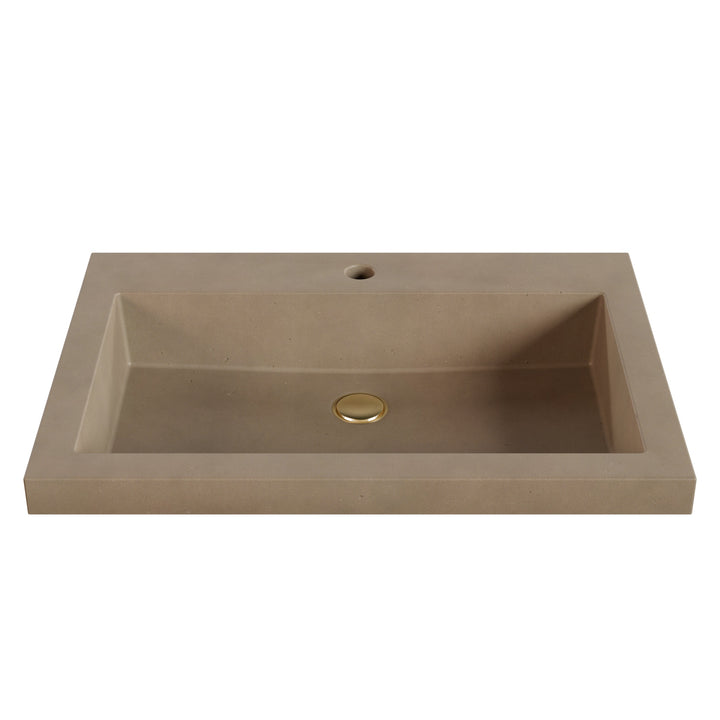 Kebi Trough Drop-In Faucet Ledge Sink - 26"