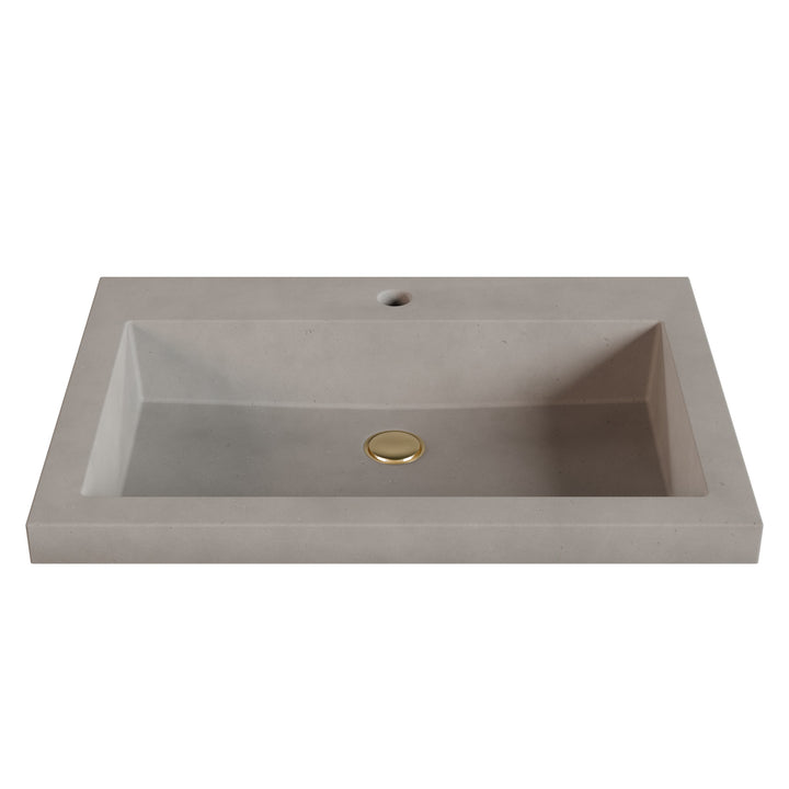 Kebi Trough Drop-In Faucet Ledge Sink - 26"
