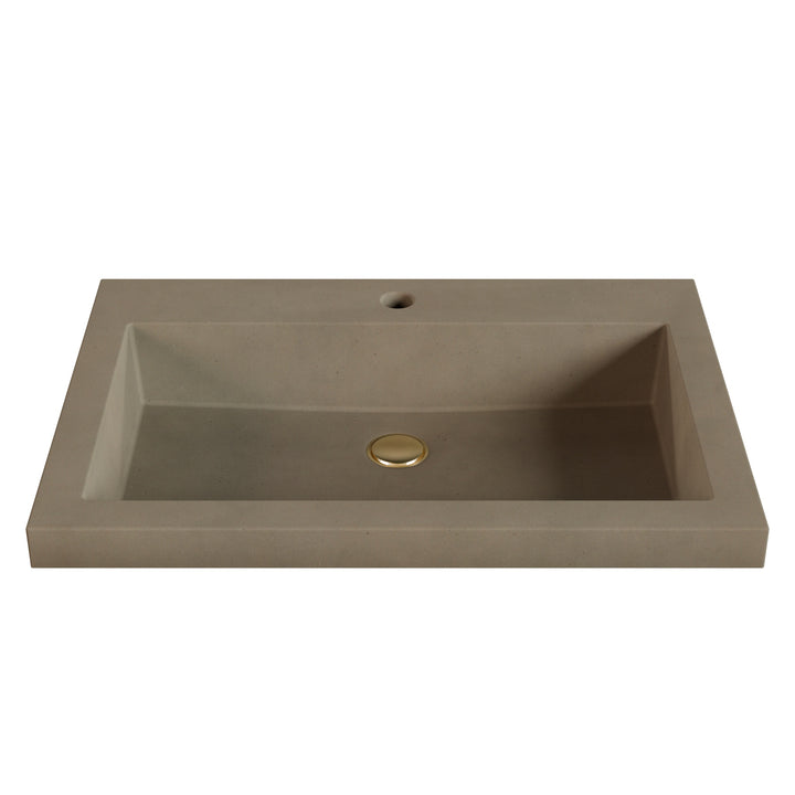 Kebi Trough Drop-In Faucet Ledge Sink - 26"