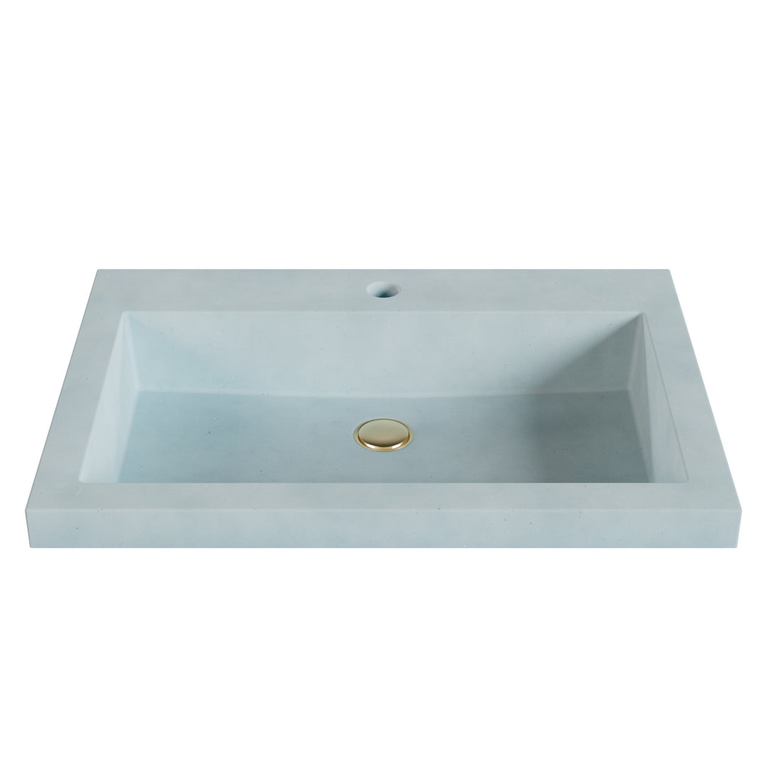 Kebi Trough Drop-In Faucet Ledge Sink - 26"