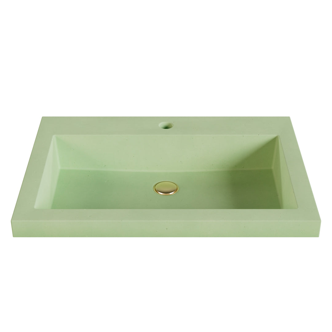 Kebi Trough Drop-In Faucet Ledge Sink - 26"