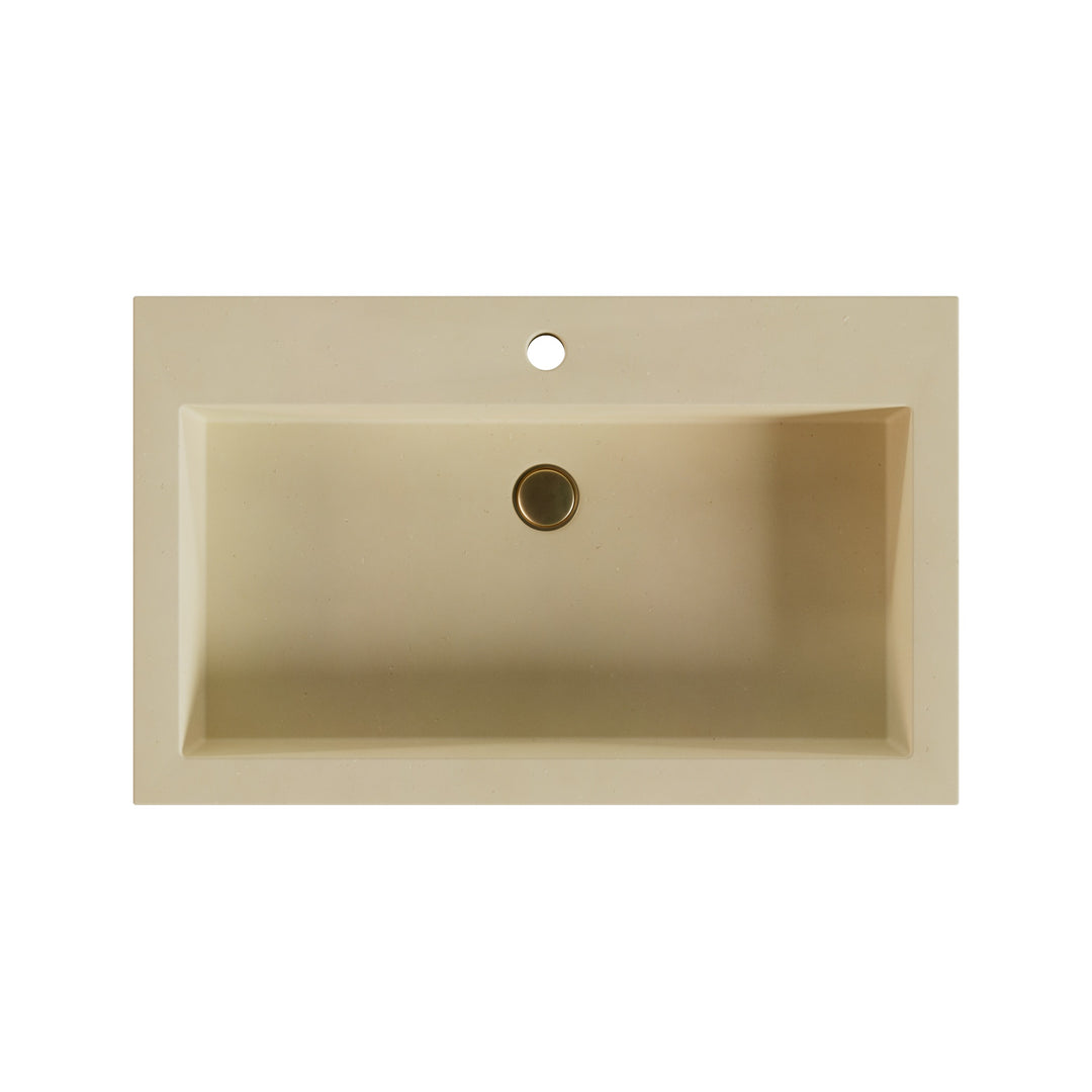 Kebi Trough Drop-In Faucet Ledge Sink - 30"