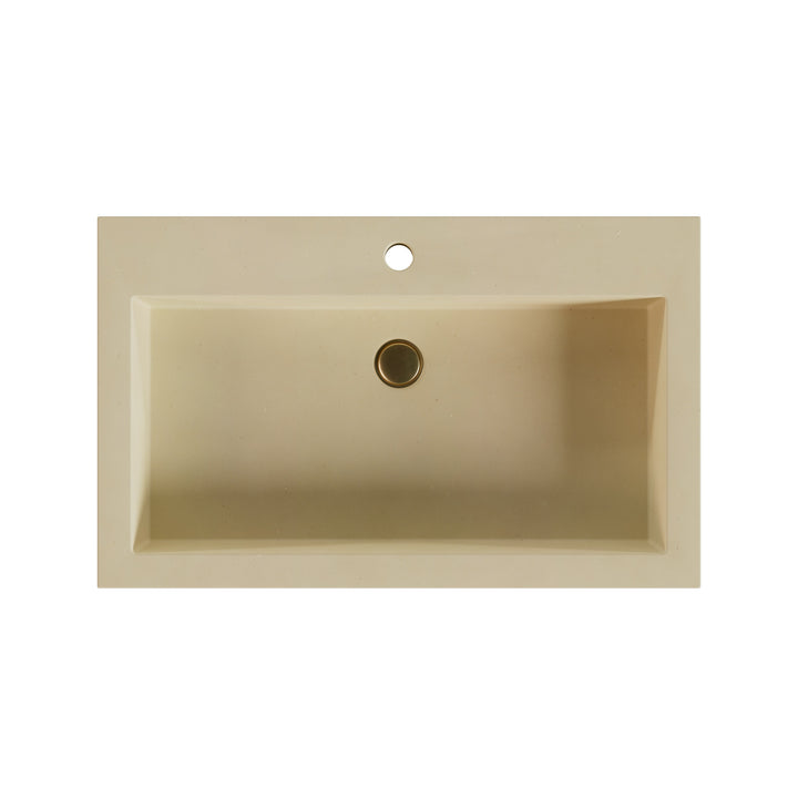 Kebi Trough Drop-In Faucet Ledge Sink - 30"