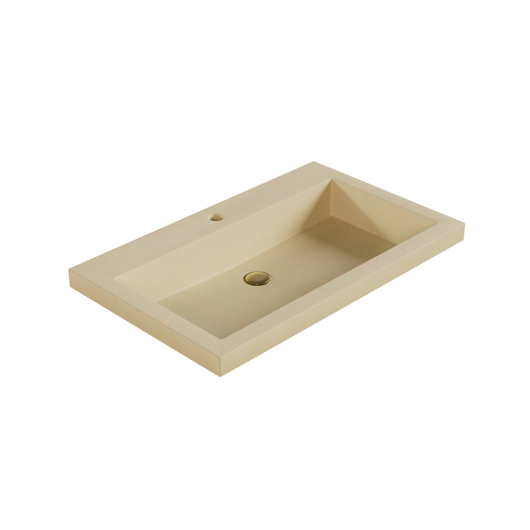 Kebi Trough Drop-In Faucet Ledge Sink - 30"