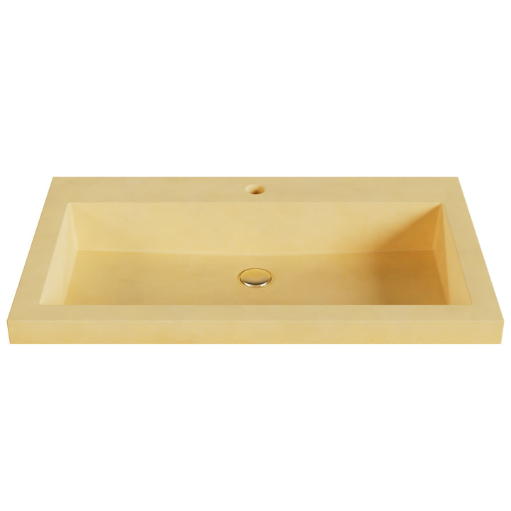 Kebi Trough Drop-In Faucet Ledge Sink - 30"