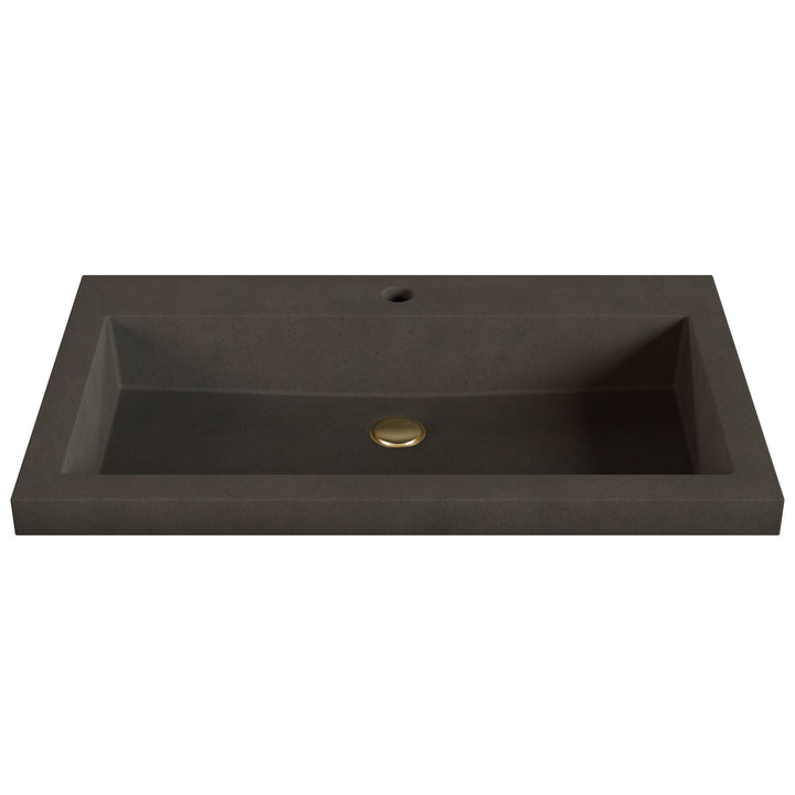 Kebi Trough Drop-In Faucet Ledge Sink - 30"
