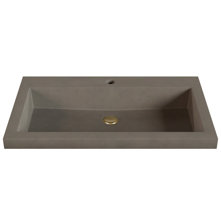 Kebi Trough Drop-In Faucet Ledge Sink - 30"
