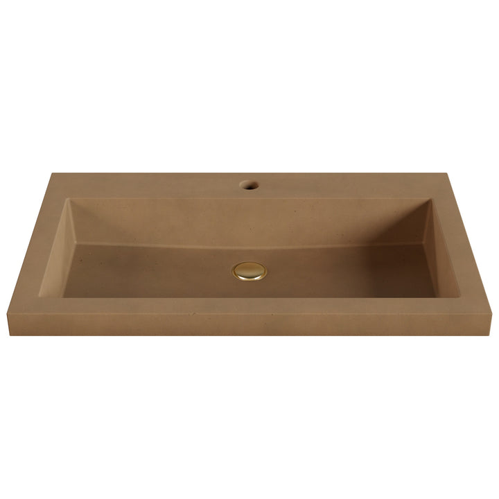 Kebi Trough Drop-In Faucet Ledge Sink - 30"