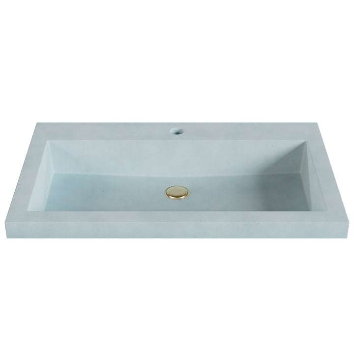 Kebi Trough Drop-In Faucet Ledge Sink - 30"