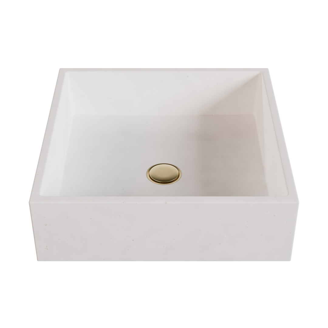 Kuro Trough Vessel Powder Sink - 16.5"