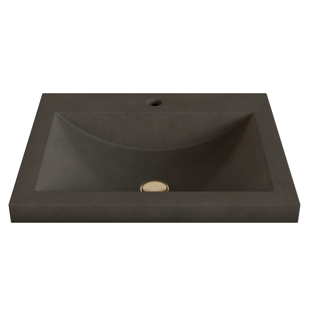 Nero Barrel Drop-In Faucet Ledge Sink - 22"
