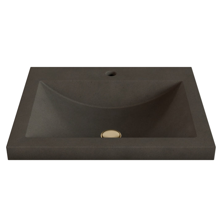 Nero Barrel Drop-In Faucet Ledge Sink - 22"