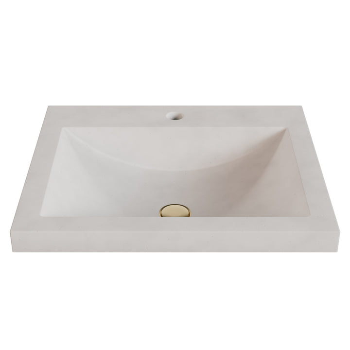 Nero Barrel Drop-In Faucet Ledge Sink - 22"