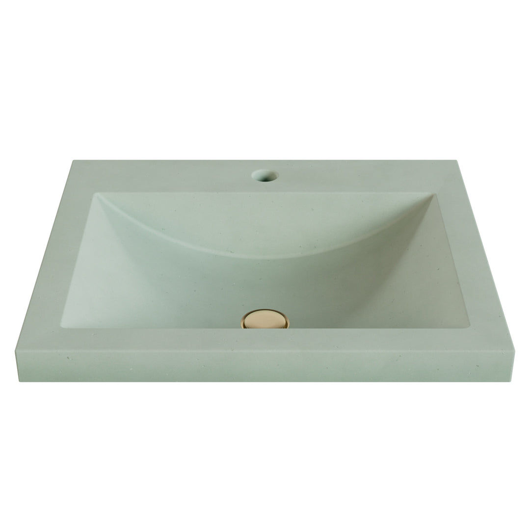 Nero Barrel Drop-In Faucet Ledge Sink - 22"