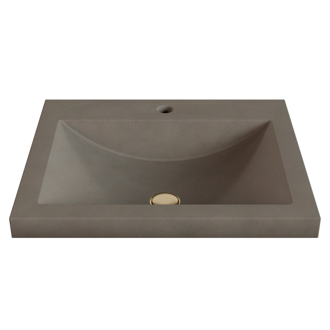 Nero Barrel Drop-In Faucet Ledge Sink - 22"