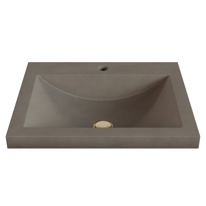 Nero Barrel Drop-In Faucet Ledge Sink - 22"