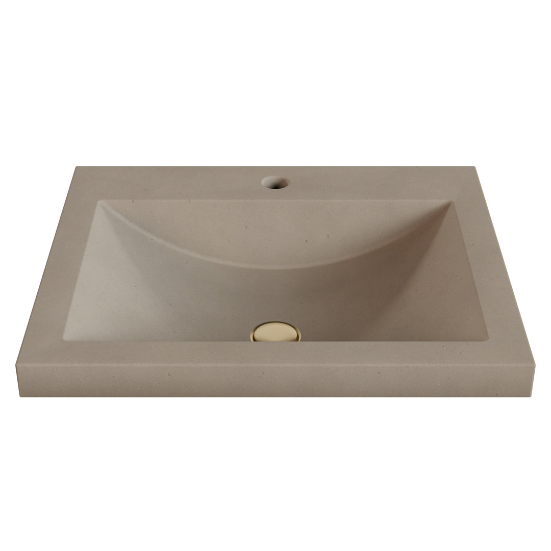 Nero Barrel Drop-In Faucet Ledge Sink - 22"