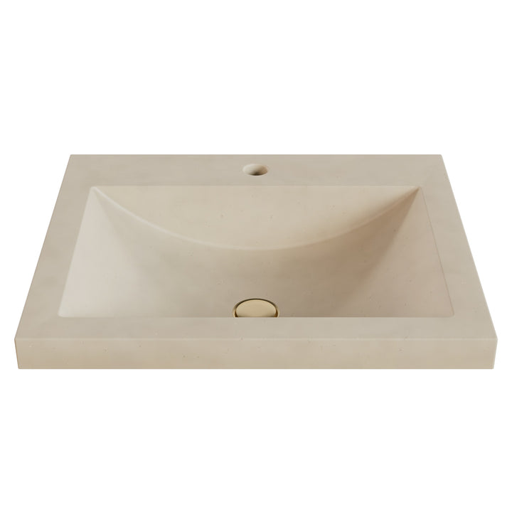 Nero Barrel Drop-In Faucet Ledge Sink - 22"