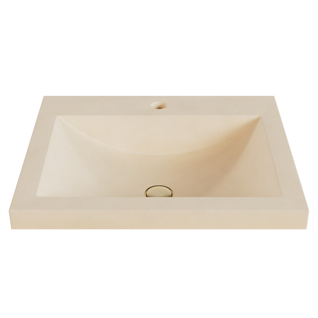 Nero Barrel Drop-In Faucet Ledge Sink - 22"