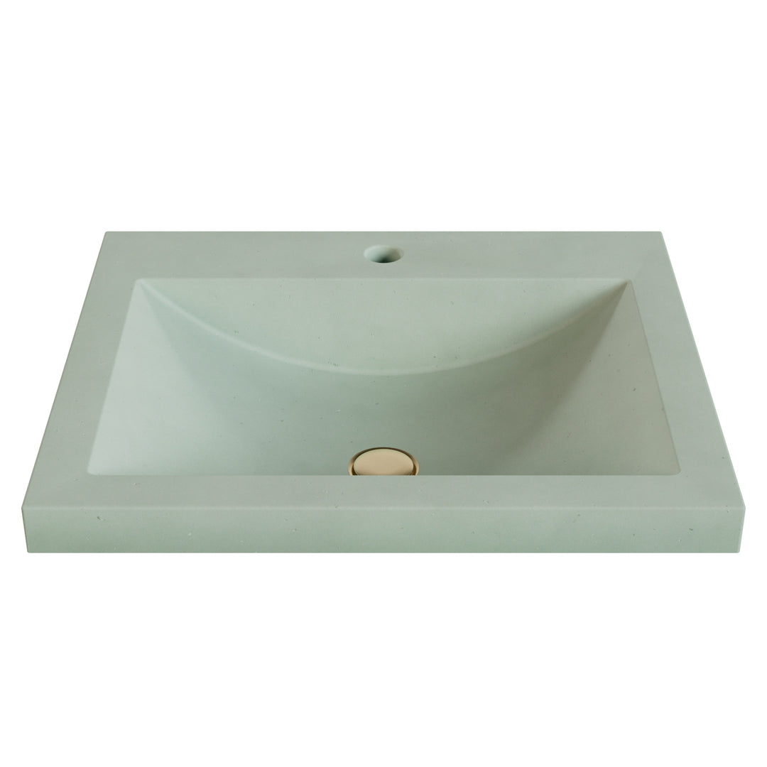 Nero Barrel Drop-In Faucet Ledge Sink - 22"
