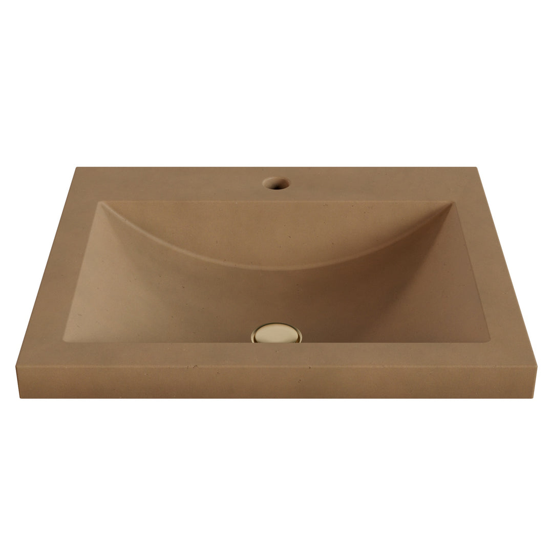 Nero Barrel Drop-In Faucet Ledge Sink - 22"