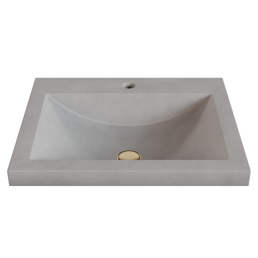 Nero Barrel Drop-In Faucet Ledge Sink - 22"