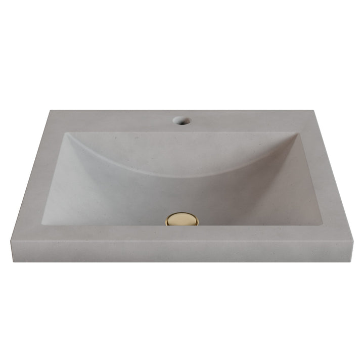 Nero Barrel Drop-In Faucet Ledge Sink - 22"