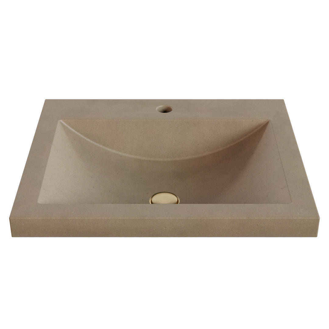 Nero Barrel Drop-In Faucet Ledge Sink - 22"