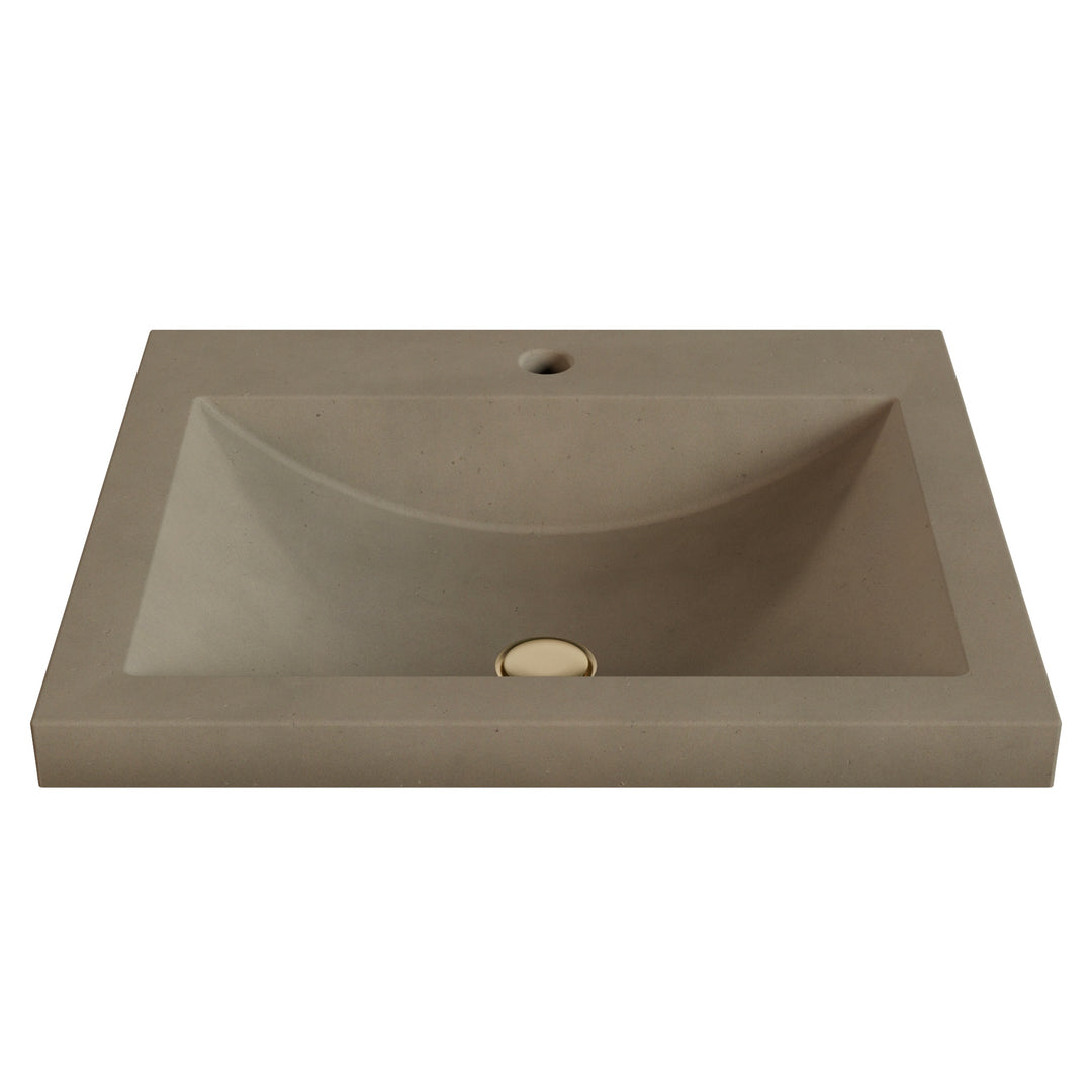 Nero Barrel Drop-In Faucet Ledge Sink - 22"