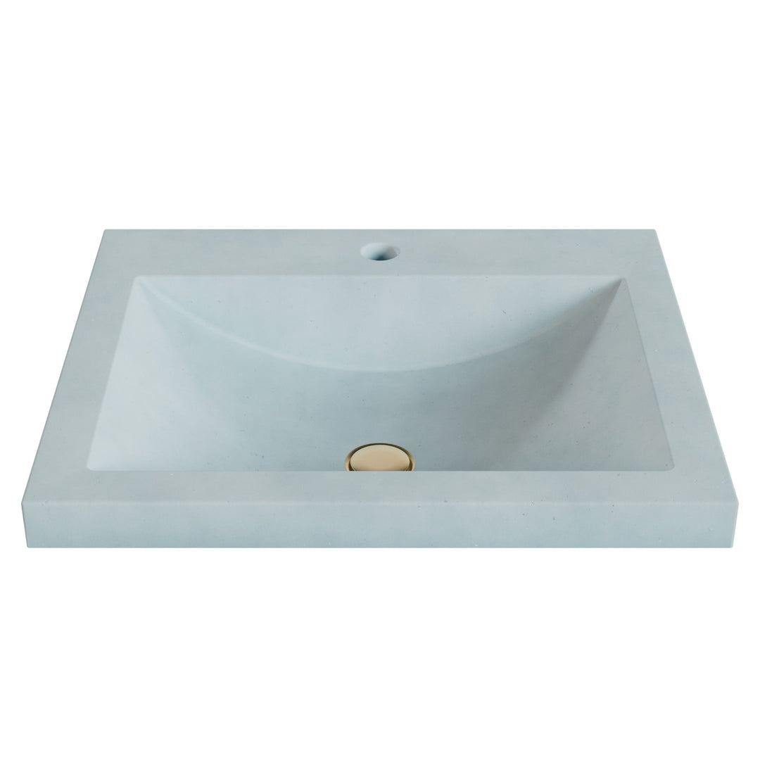 Nero Barrel Drop-In Faucet Ledge Sink - 22"