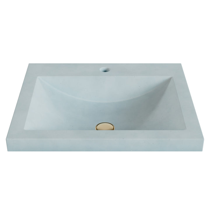 Nero Barrel Drop-In Faucet Ledge Sink - 22"