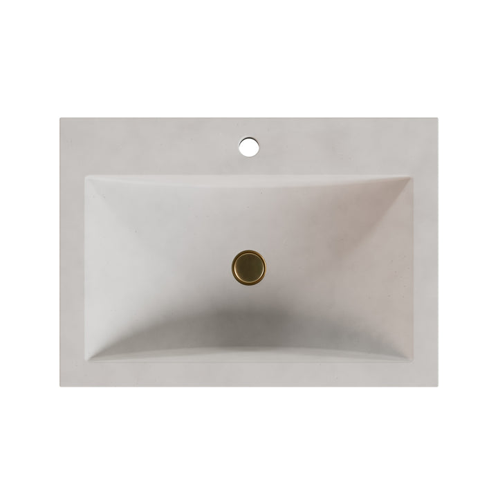 Nero Barrel Drop-In Faucet Ledge Sink - 26"
