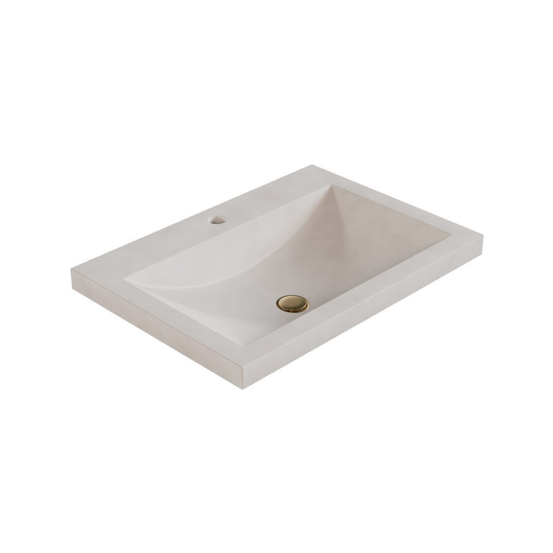 Nero Barrel Drop-In Faucet Ledge Sink - 26"