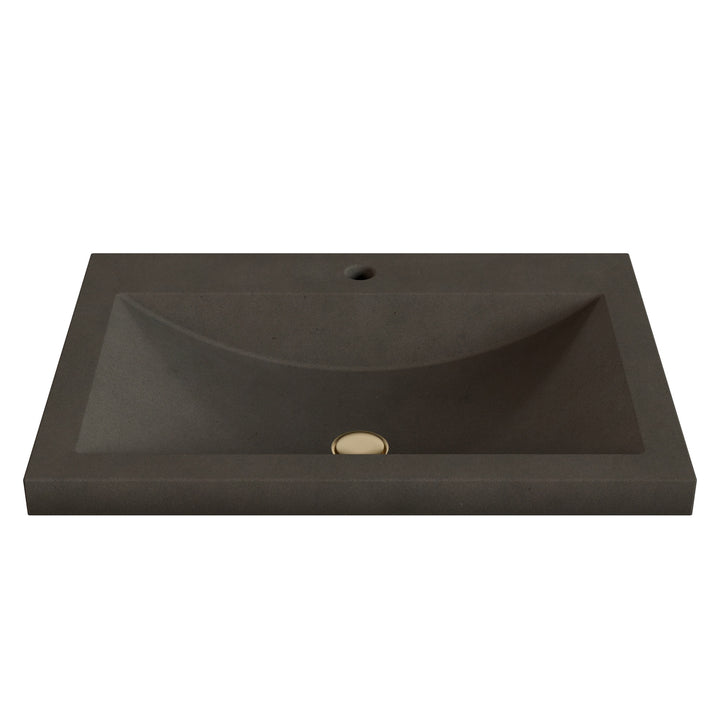 Nero Barrel Drop-In Faucet Ledge Sink - 26"