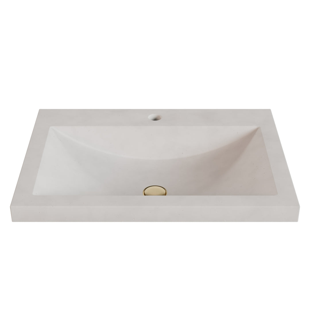 Nero Barrel Drop-In Faucet Ledge Sink - 26"