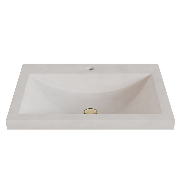 Nero Barrel Drop-In Faucet Ledge Sink - 26"
