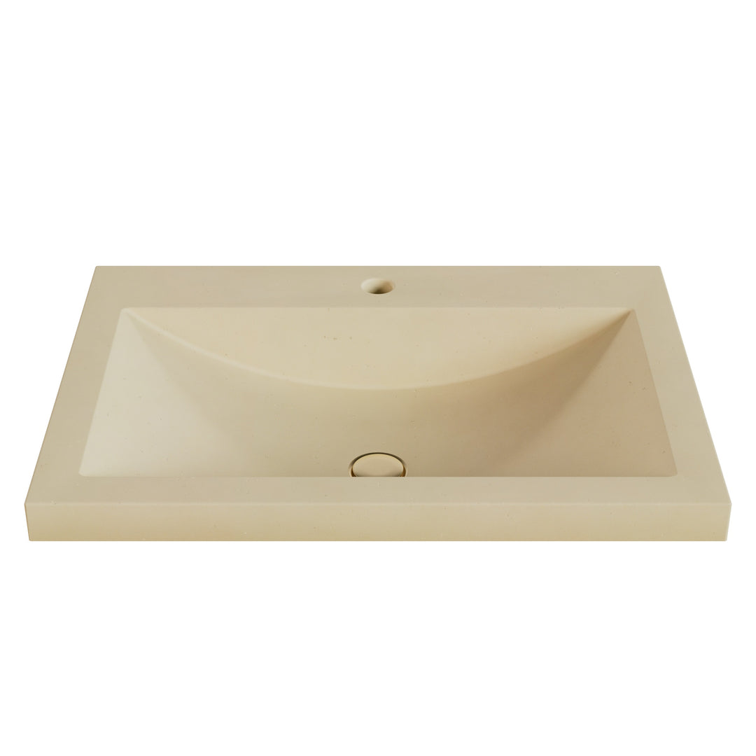 Nero Barrel Drop-In Faucet Ledge Sink - 26"