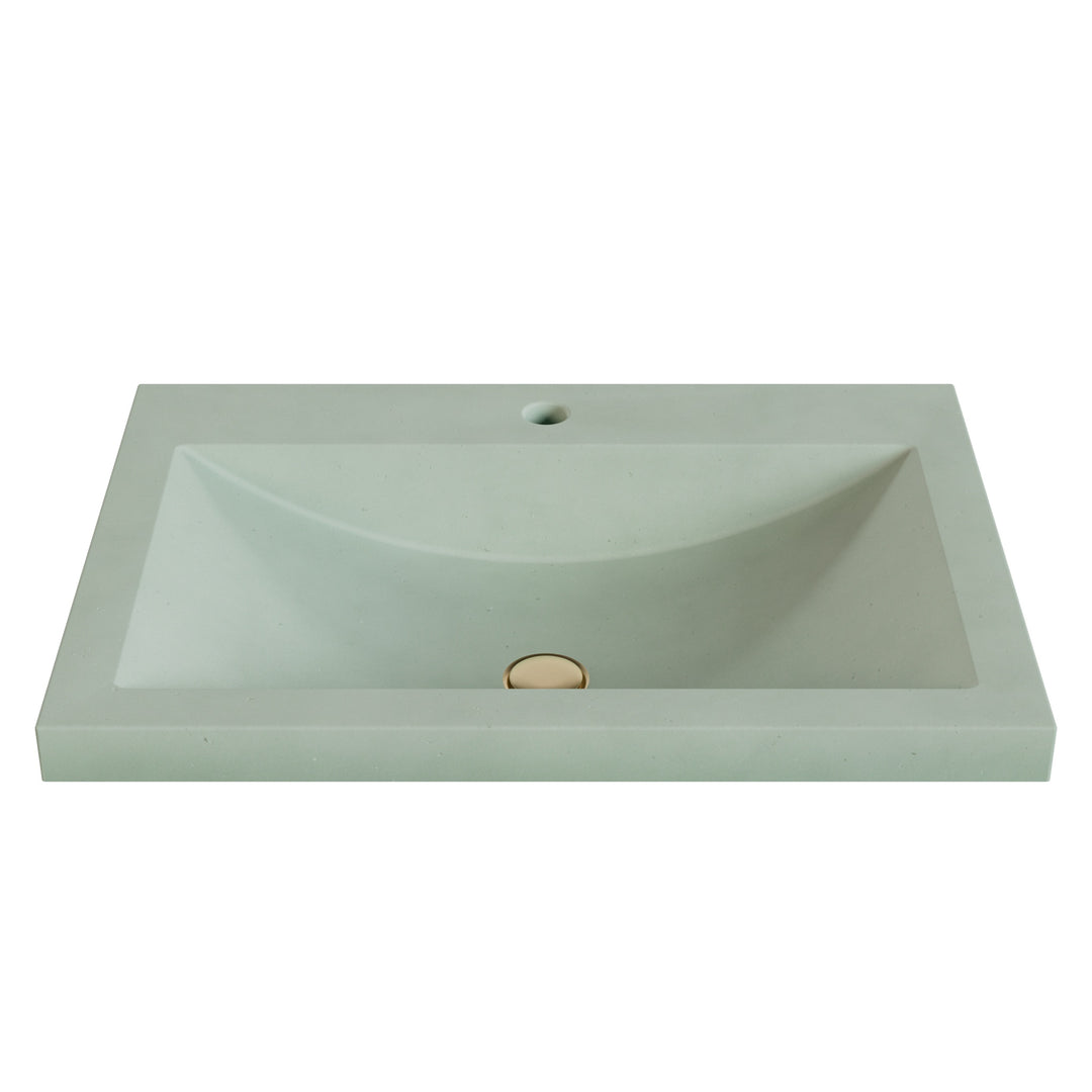 Nero Barrel Drop-In Faucet Ledge Sink - 26"
