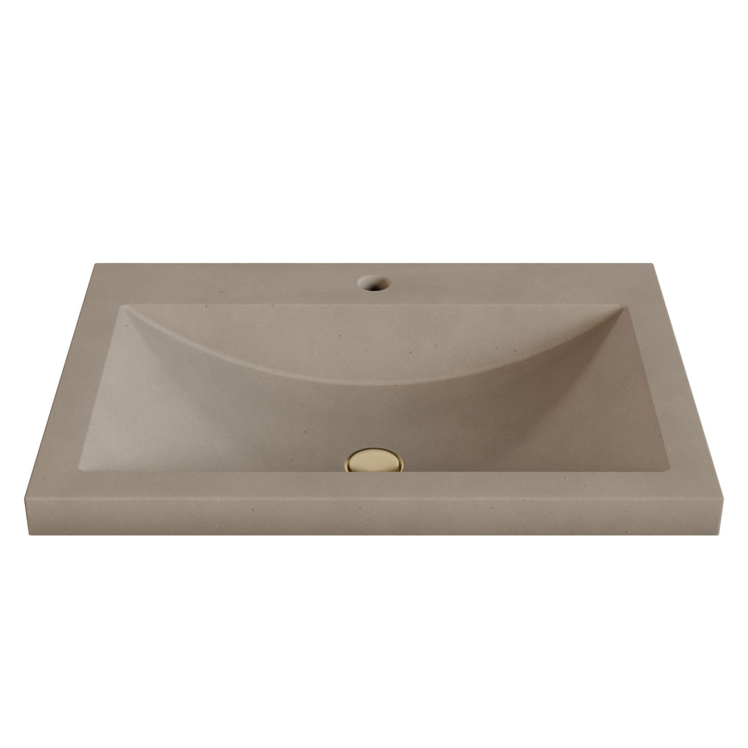 Nero Barrel Drop-In Faucet Ledge Sink - 26"
