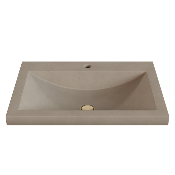 Nero Barrel Drop-In Faucet Ledge Sink - 26"