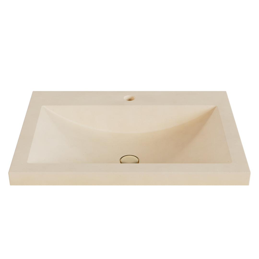 Nero Barrel Drop-In Faucet Ledge Sink - 26"