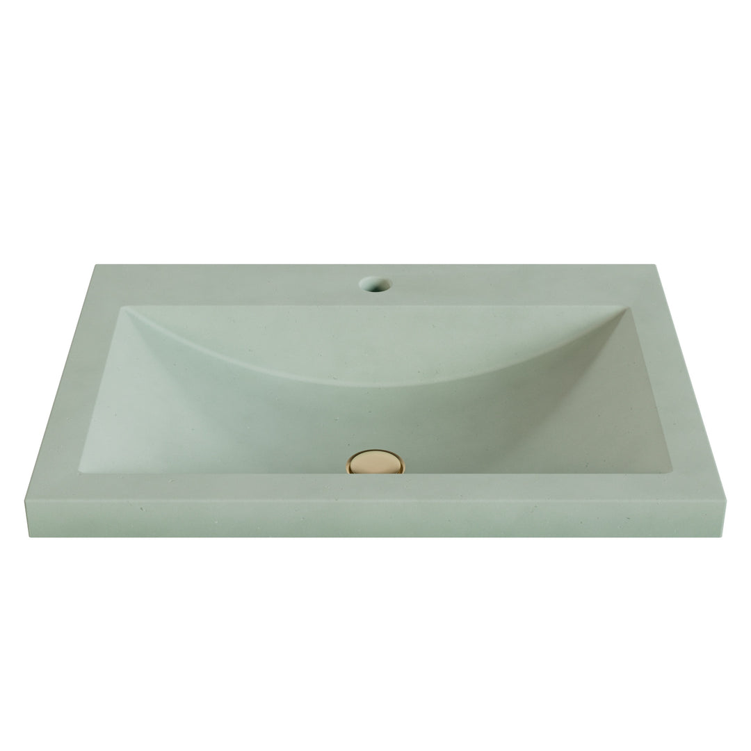 Nero Barrel Drop-In Faucet Ledge Sink - 26"